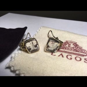 LAGOS White Topaz Earrings